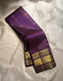 Piquant Purple Soft Banarasi Silk Saree With Propinquity Blouse Piece