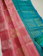 Whimsical Baby Pink Soft Silk Saree With Pleasurable Blouse Piece