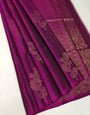 Conflate Dark Pink Soft Silk Saree With Nebula Blouse Piece