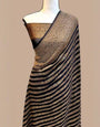Felicitous Black Soft Banarasi Silk Saree With Lovely Blouse Piece