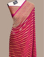 Scrumptious Dark Pink Soft Banarasi Silk Saree With Arresting Blouse Piece
