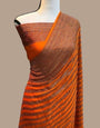 Fragrant Orange Soft Banarasi Silk Saree With Angelic Blouse Piece