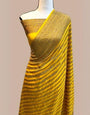 Tempting Yellow Soft Banarasi Silk Saree With Tempting Blouse Piece
