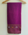 Aplomb Purple Soft Banarasi Silk Saree With Excellent Blouse Piece