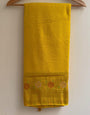 Gleaming Yellow Soft Banarasi Silk Saree With Charming Blouse Piece