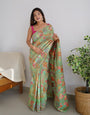 Seraglio Pista Pashmina saree With Breathtaking Blouse Piece