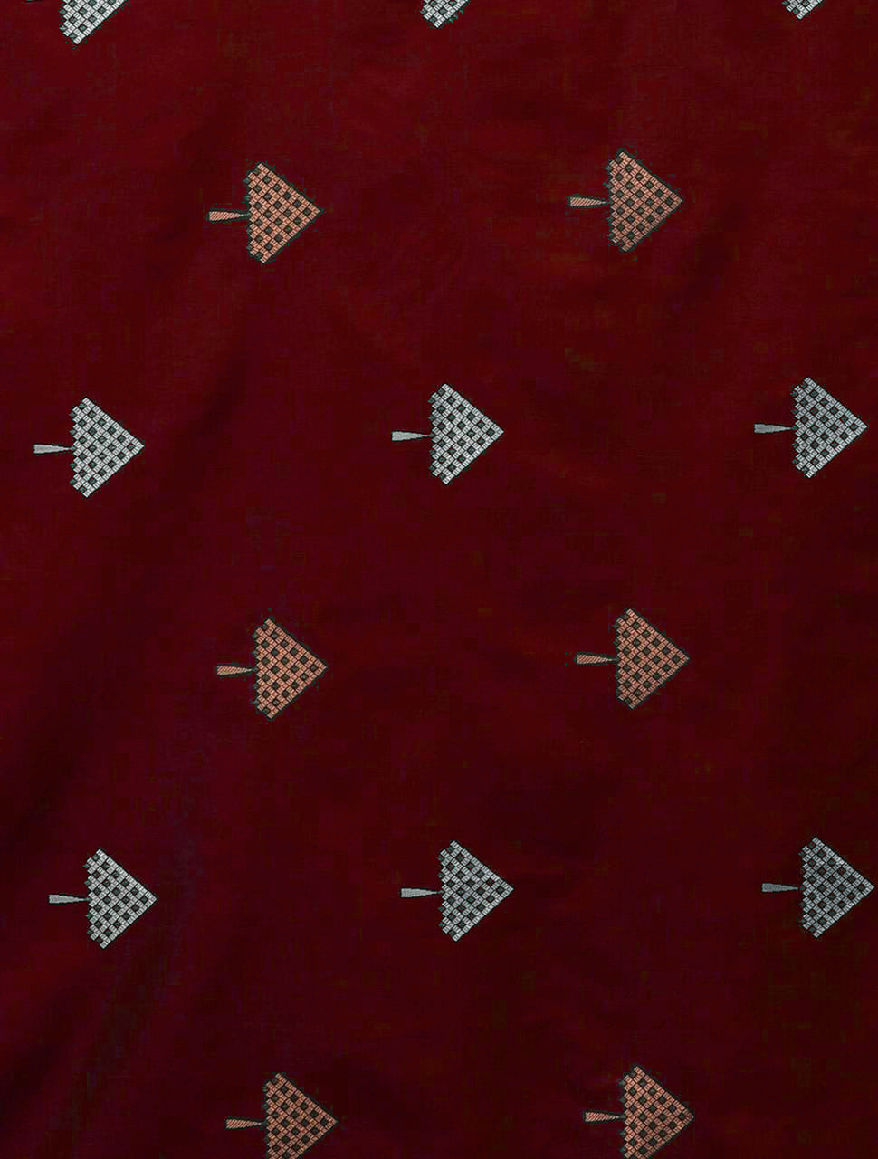 Transcendent Maroon Soft Silk Saree With Devastating Blouse Piece