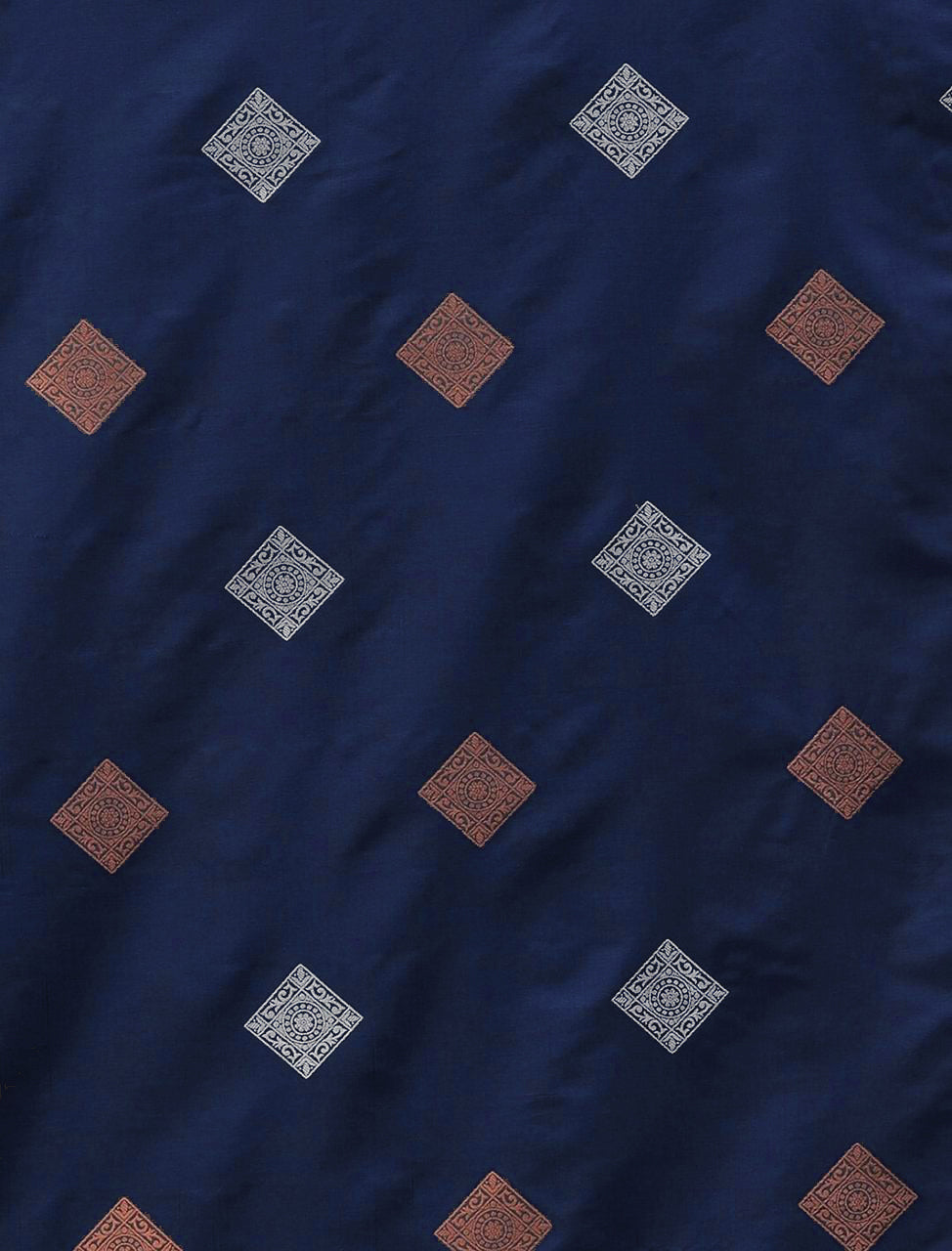 Fantabulous Navy Blue Soft Silk Saree With Evanescent Blouse Piece