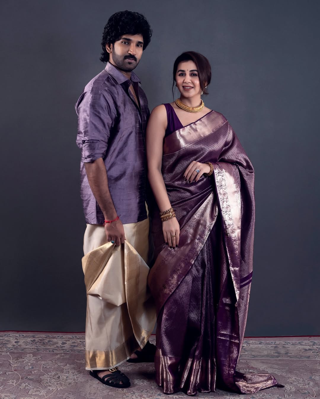 Amazing Purple Soft Silk Saree With Classy Blouse Piece