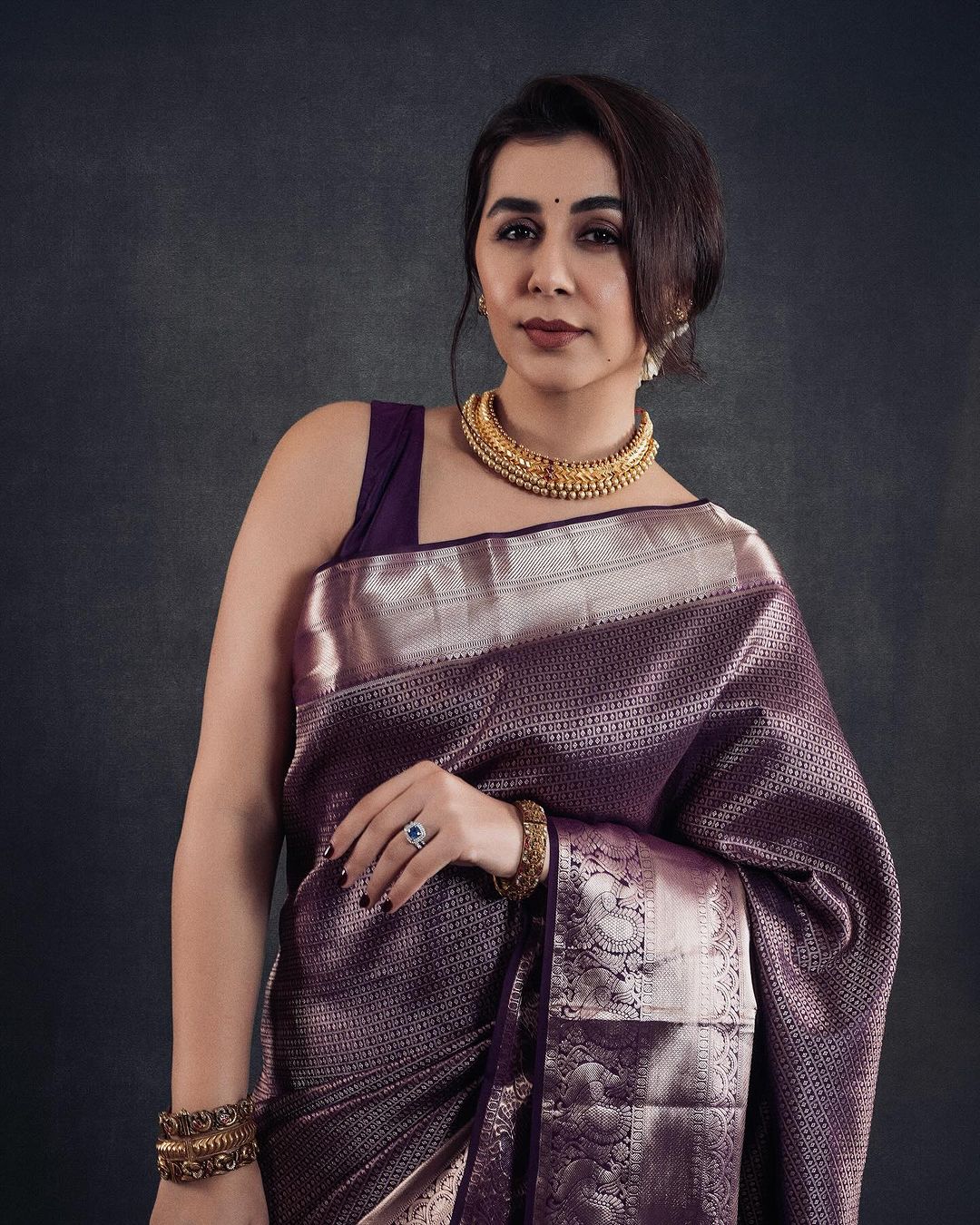 Amazing Purple Soft Silk Saree With Classy Blouse Piece