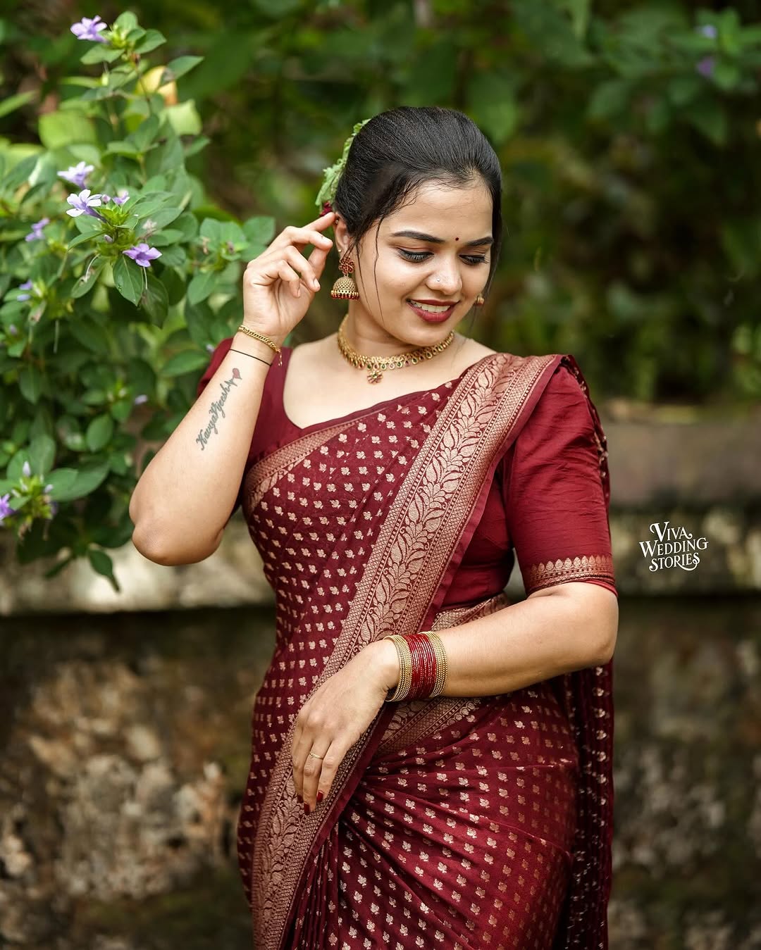 Whimsical Wine Soft Silk Saree With Prodigal Blouse Piece