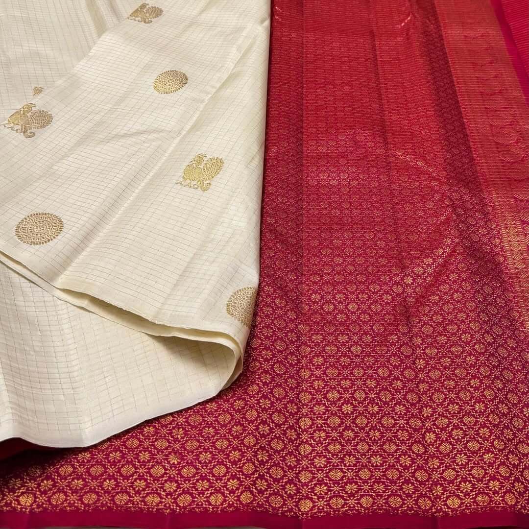 Flaunt Beige Soft Silk Saree With Magnificat Blouse Piece