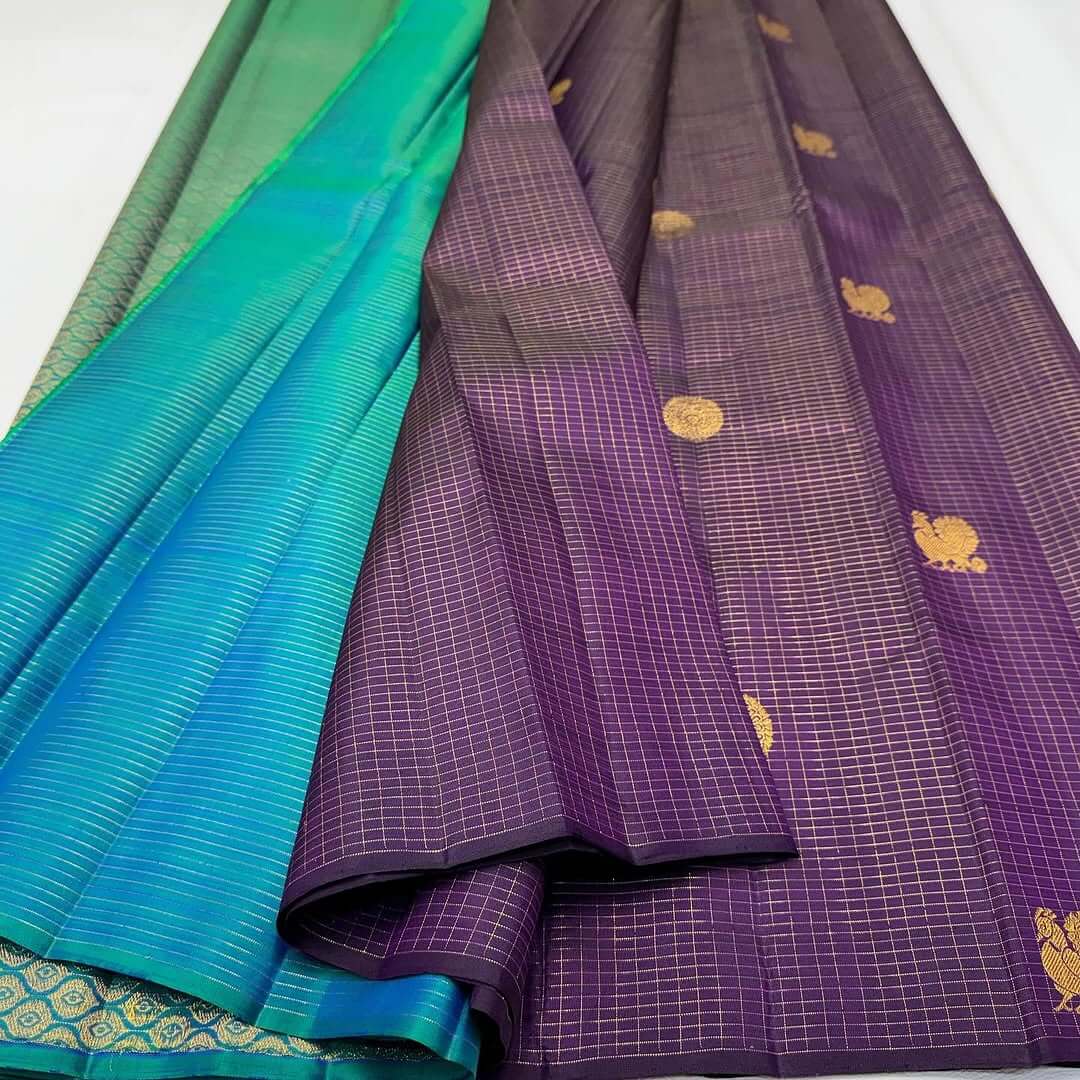 Exemplary Purple Soft Silk Saree With Scintillating Blouse Piece