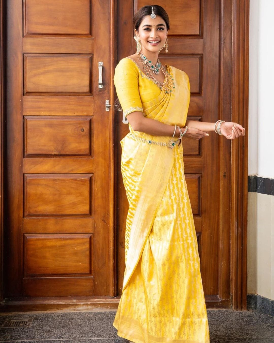 Inimitable Yellow Soft Silk Saree With Preferable Blouse Piece