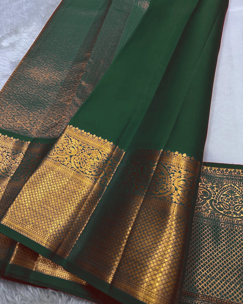 Evocative Beige Soft Silk Saree With Charismatic Blouse Piece