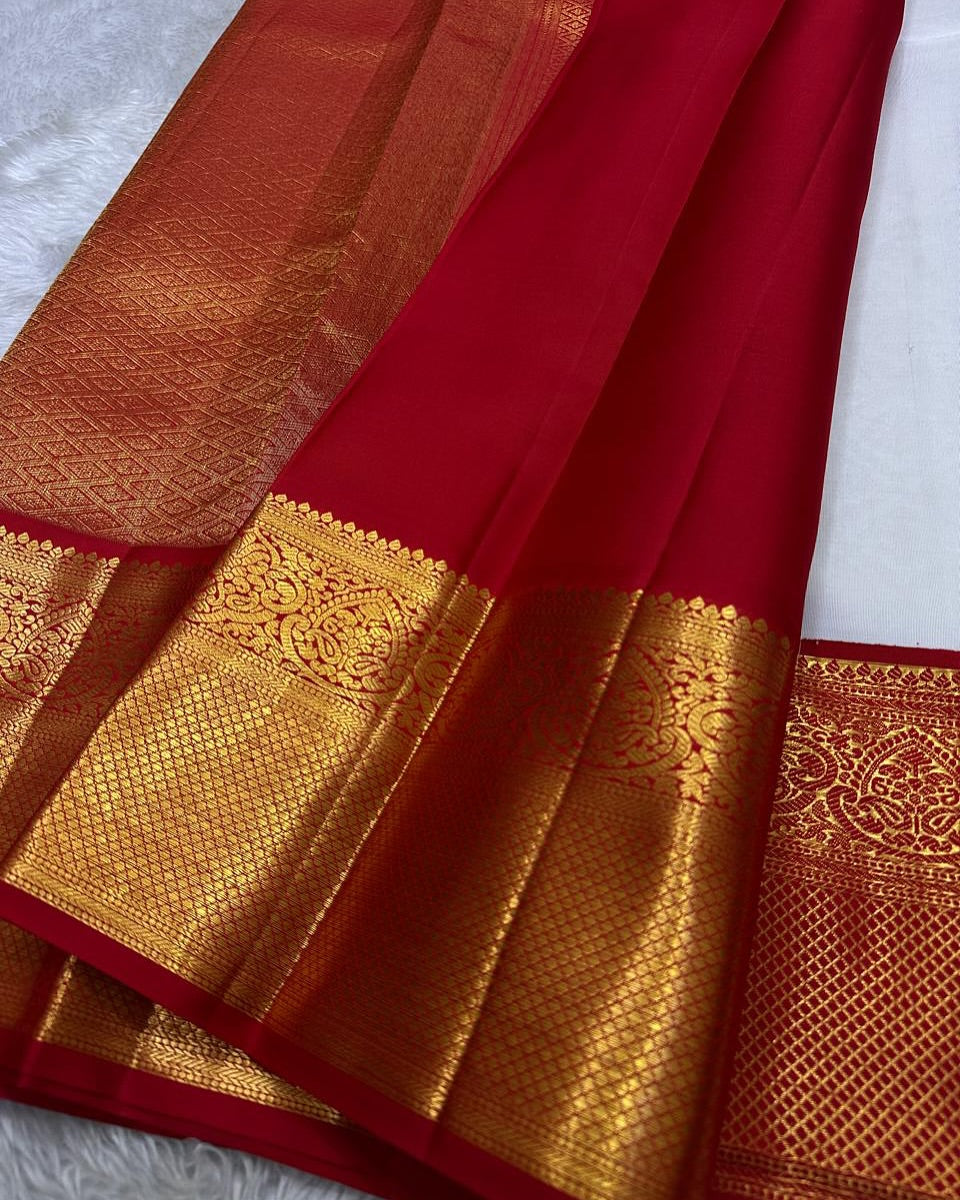 Admirable Beige Soft Silk Saree With Elegant Blouse Piece