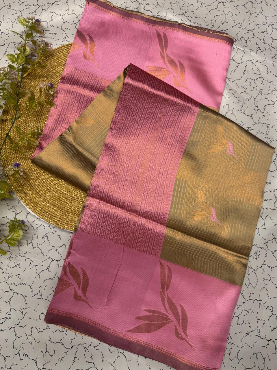 Winsome Beige Soft Banarasi Silk Saree With Dulcet Blouse Piece
