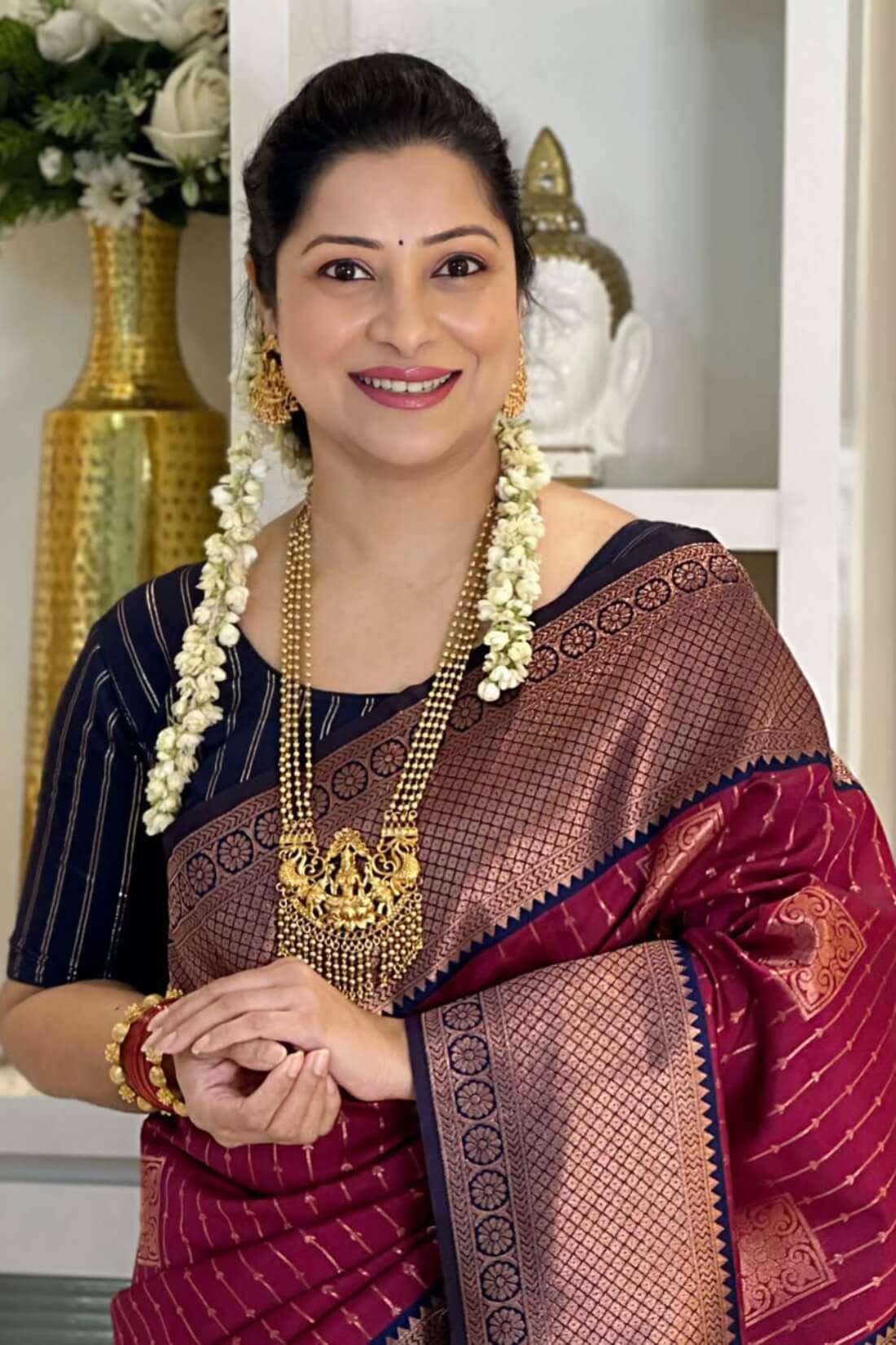 Transcendent Maroon Soft Silk Saree With Scrumptious Blouse Piece