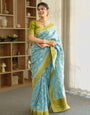 Staring Sky Soft Silk Saree With Incredible Blouse Piece