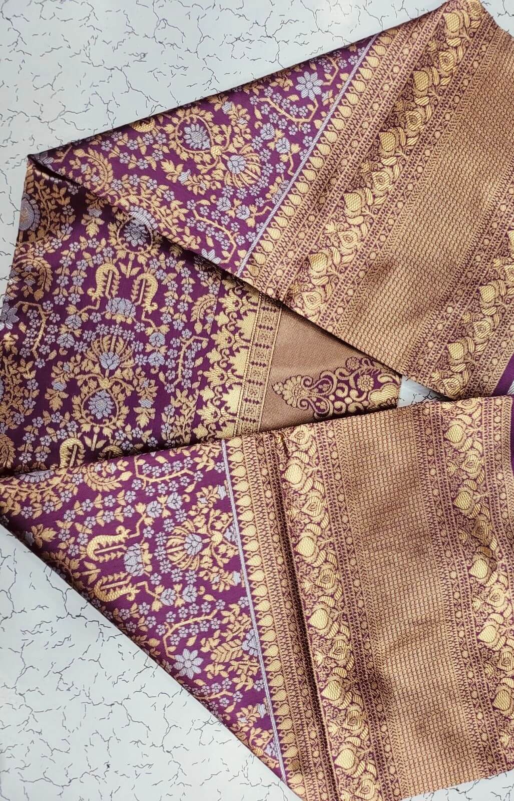 Admirable Wine Soft Silk Saree With Engaging Blouse Pieced