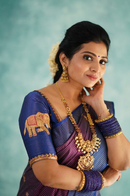 Conflate Purple Soft Silk Saree With Epiphany Blouse Piece