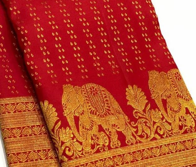 Quixotic Red Soft Banarasi Silk Saree With Aplomb Blouse Piece