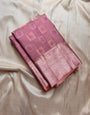 Exuberant Baby Pink Soft Silk Saree With Eloquence Blouse Piece