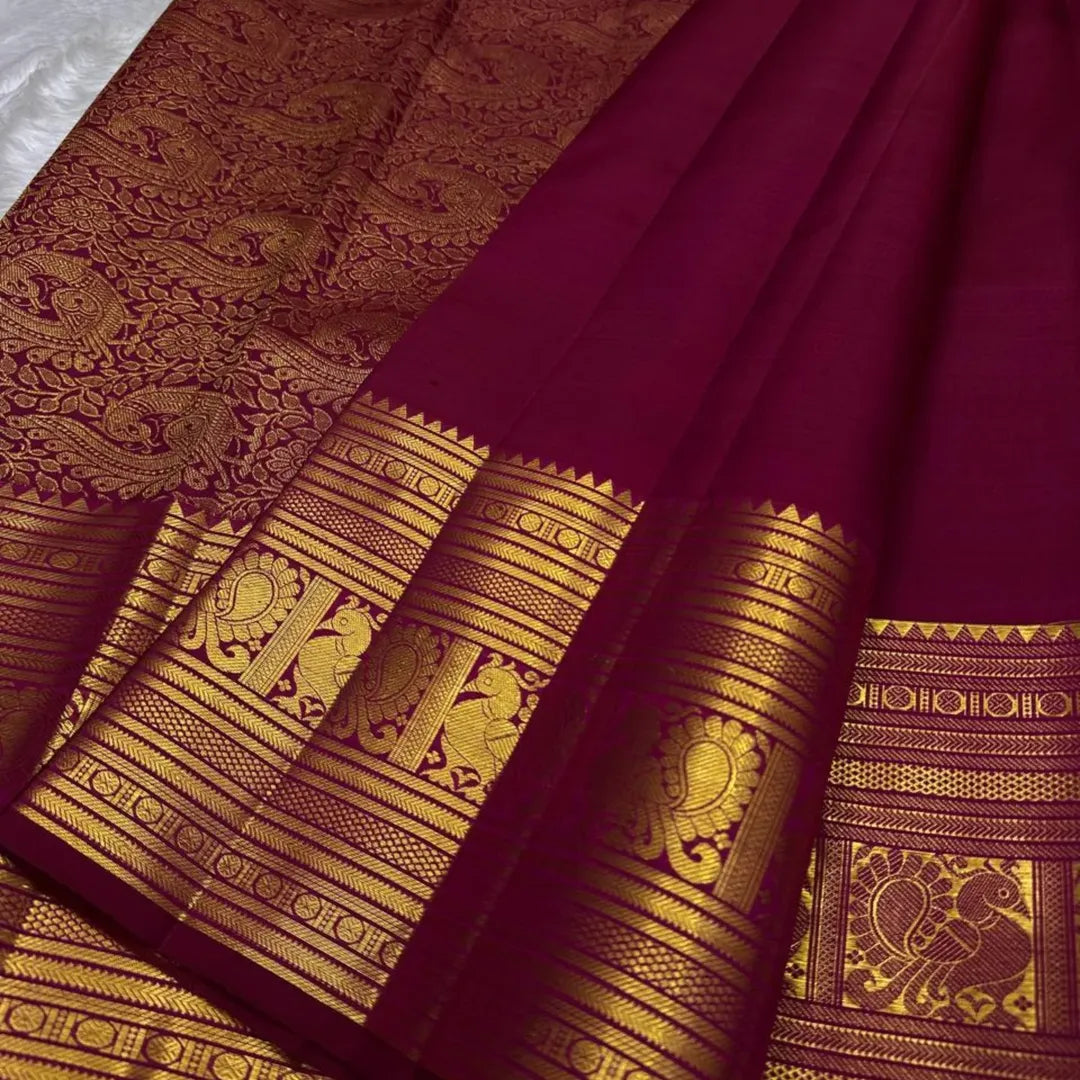 Fairytale Dark Pink Soft Banarasi Silk Saree With Demanding Blouse Piece