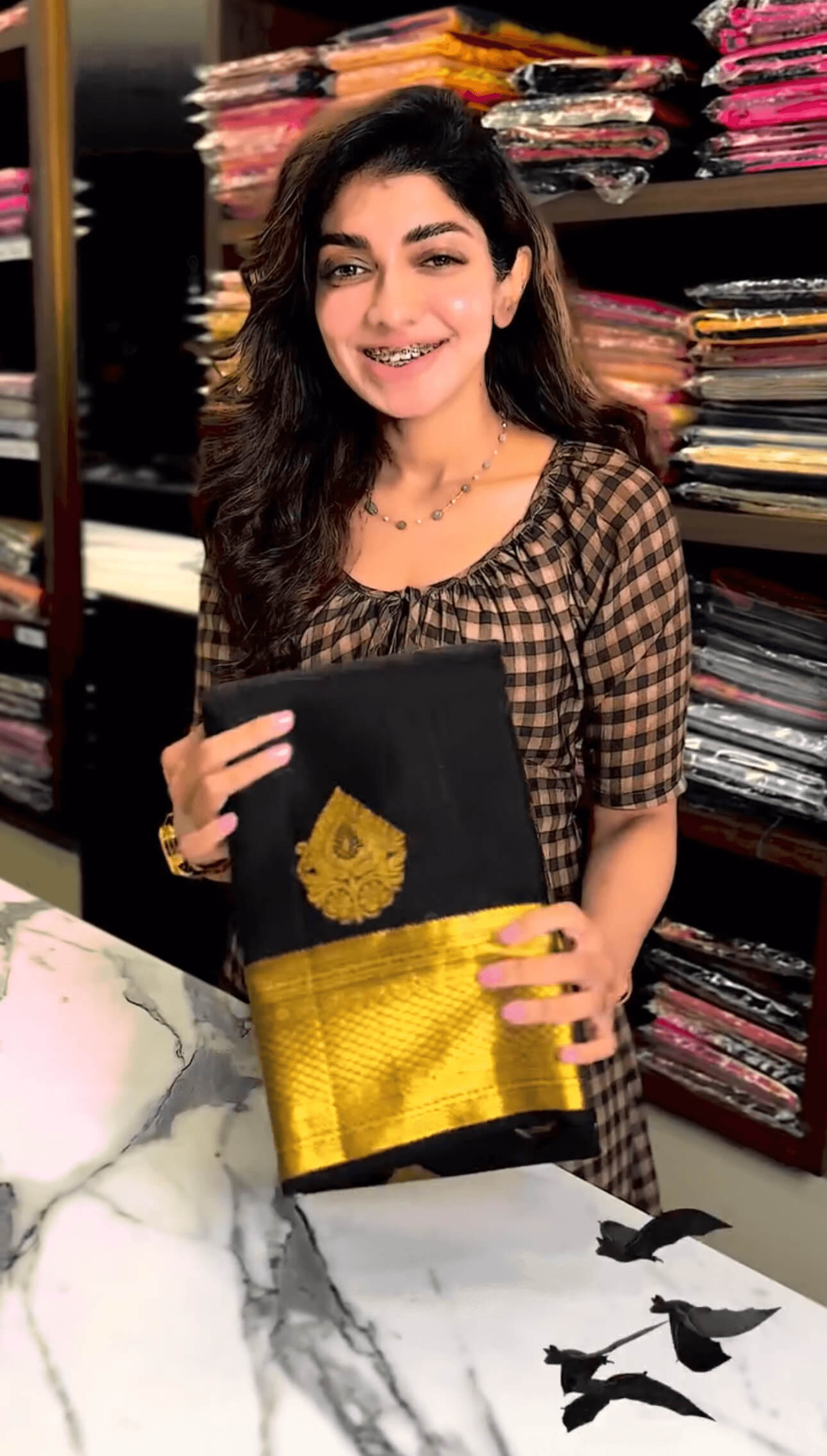 Pleasurable Black Soft Banarasi Silk Saree With Mellifluous Blouse Piece