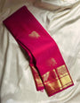 Chatoyant Dark Pink Soft Banarasi Silk Saree With Incredible Blouse Piece