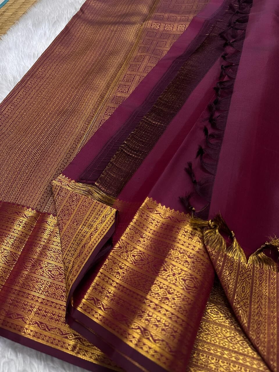 Rhapsody Purple Soft Banarasi Silk Saree With Ravishing Blouse Piece