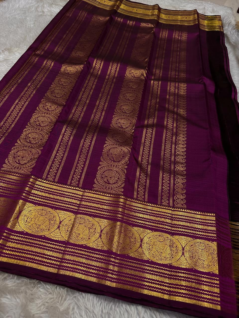 Prettiest Wine Soft Banarasi Silk Saree With Jubilant Blouse Piece