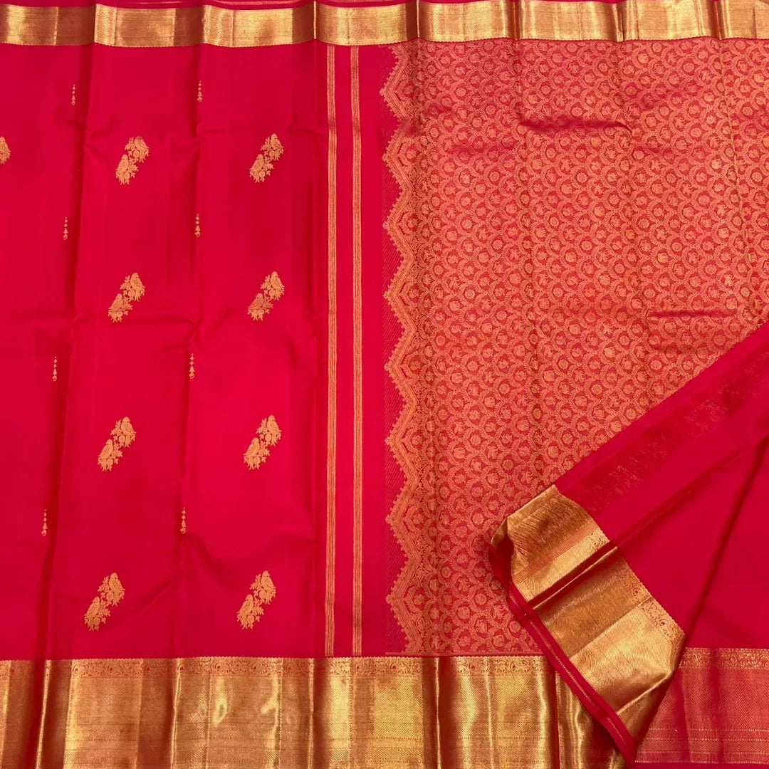 Charming Red Soft Banarasi Silk Saree With Forbearance Blouse Piece