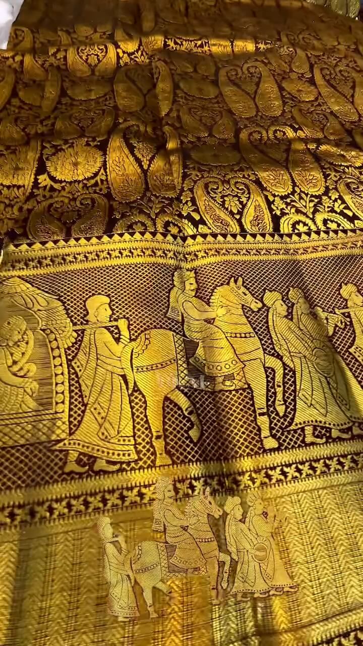 Alluring Brown Soft Banarasi Silk Saree With Deserving Blouse Piece
