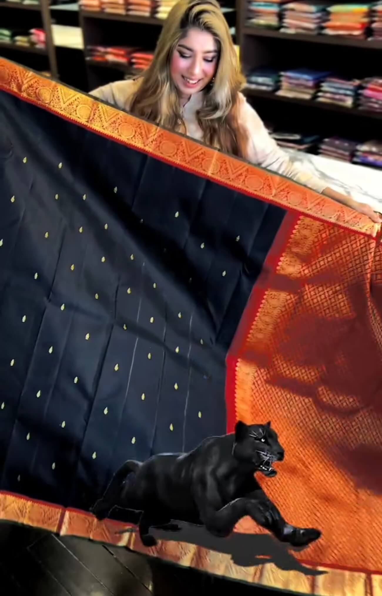 Supernal Black Soft Banarasi Silk Saree With Staring  Blouse Piece
