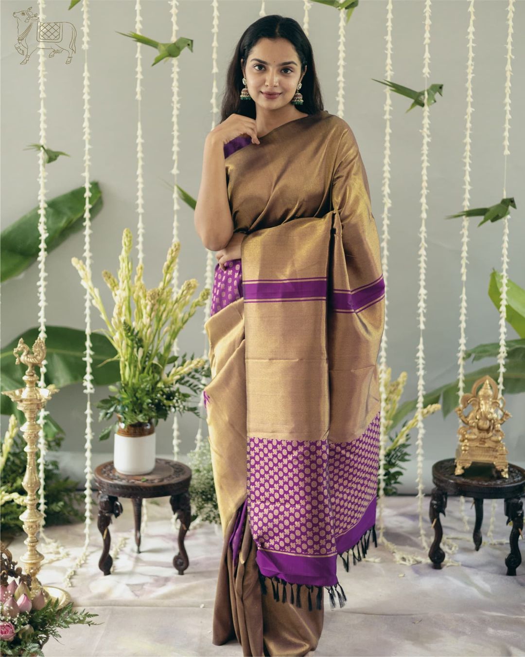 Attractive Purple Soft Silk Saree With Sophisticated Blouse Piece