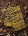 Delectable Black Pure Banarasi Silk Saree With Luminous Blouse Piece