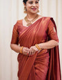 Propinquity Maroon Soft Banarasi Silk Saree With Wonderful Blouse Piece