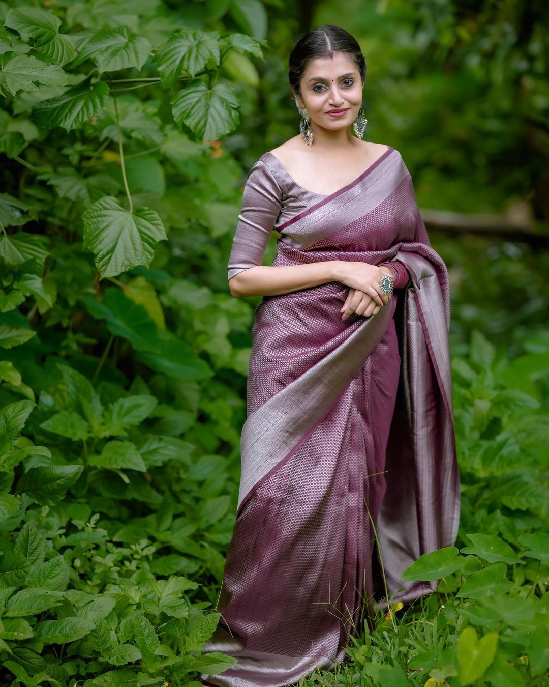 Exuberant Brown Soft Kanjivaram Silk Saree With Diaphanous Blouse Piece