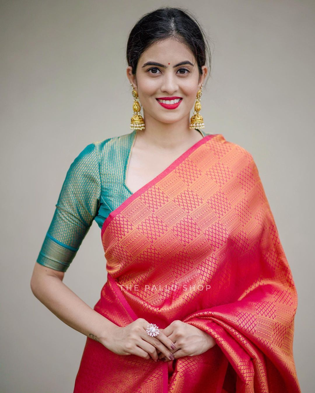 Enigmatic Dark Pink Soft Silk Saree with Bucolic Blouse Piece