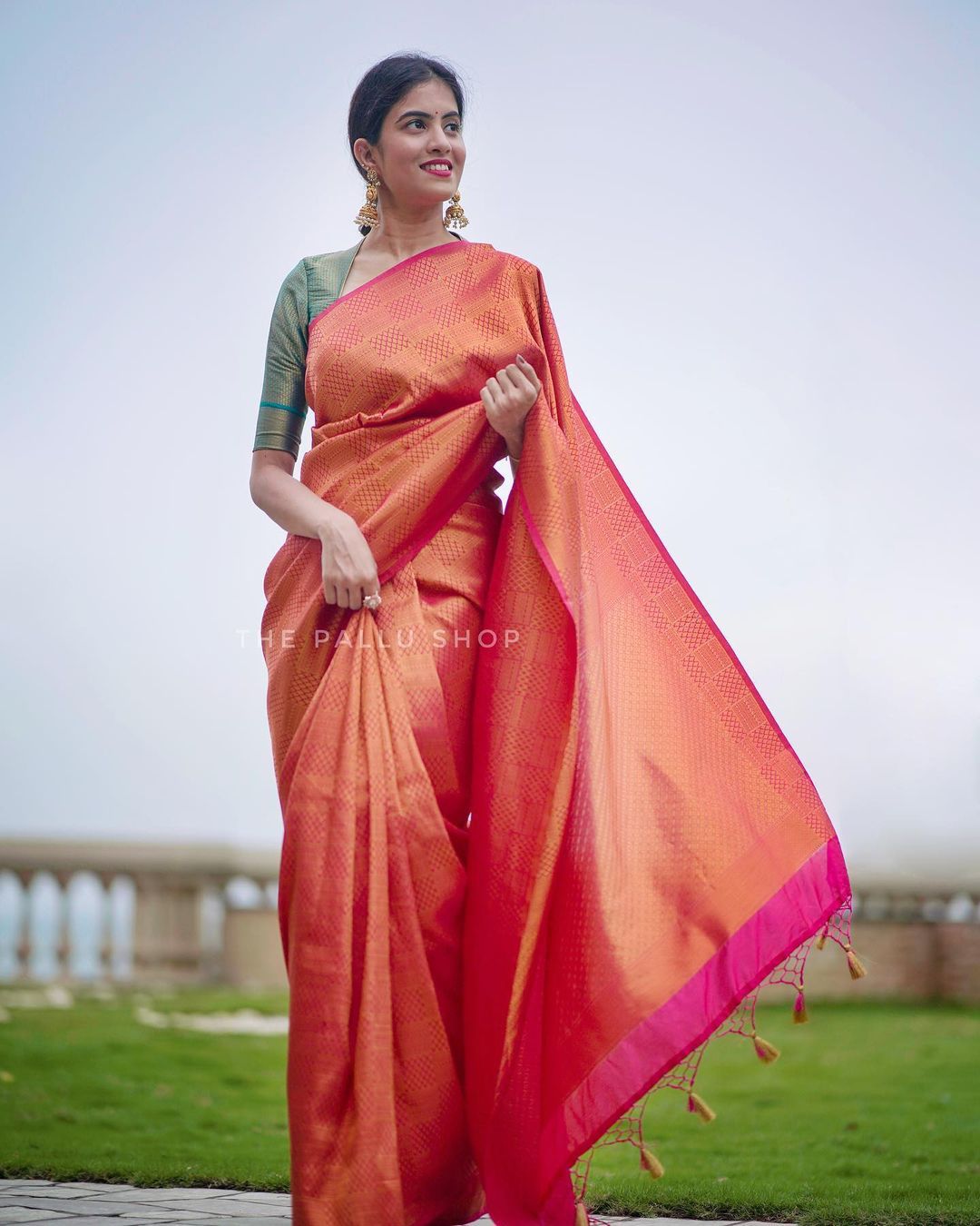 Enigmatic Dark Pink Soft Silk Saree with Bucolic Blouse Piece