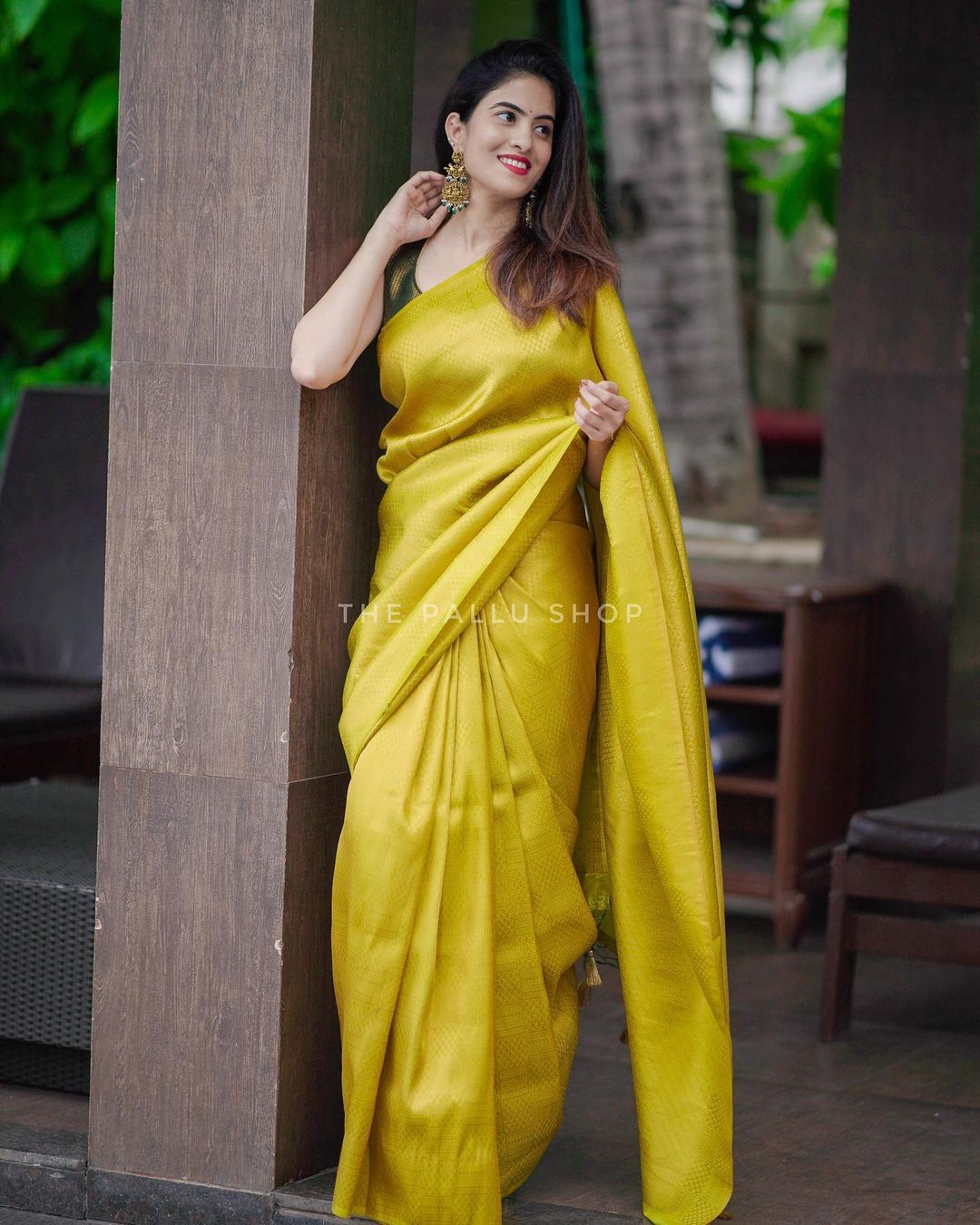 Glittering Yellow Soft Silk Saree with Excellent Blouse Piece