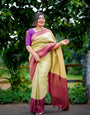 Sempiternal Sea Green Soft Silk Saree With Improbable Blouse Piece