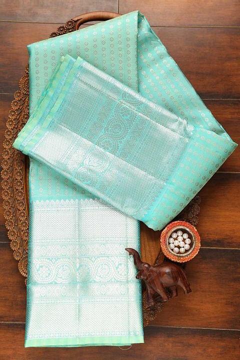 Winsome Firozi Soft Silk Saree With Dalliance Blouse Piece