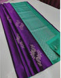 Effervescent Purple Soft Silk Saree With Prettiest Blouse Piece