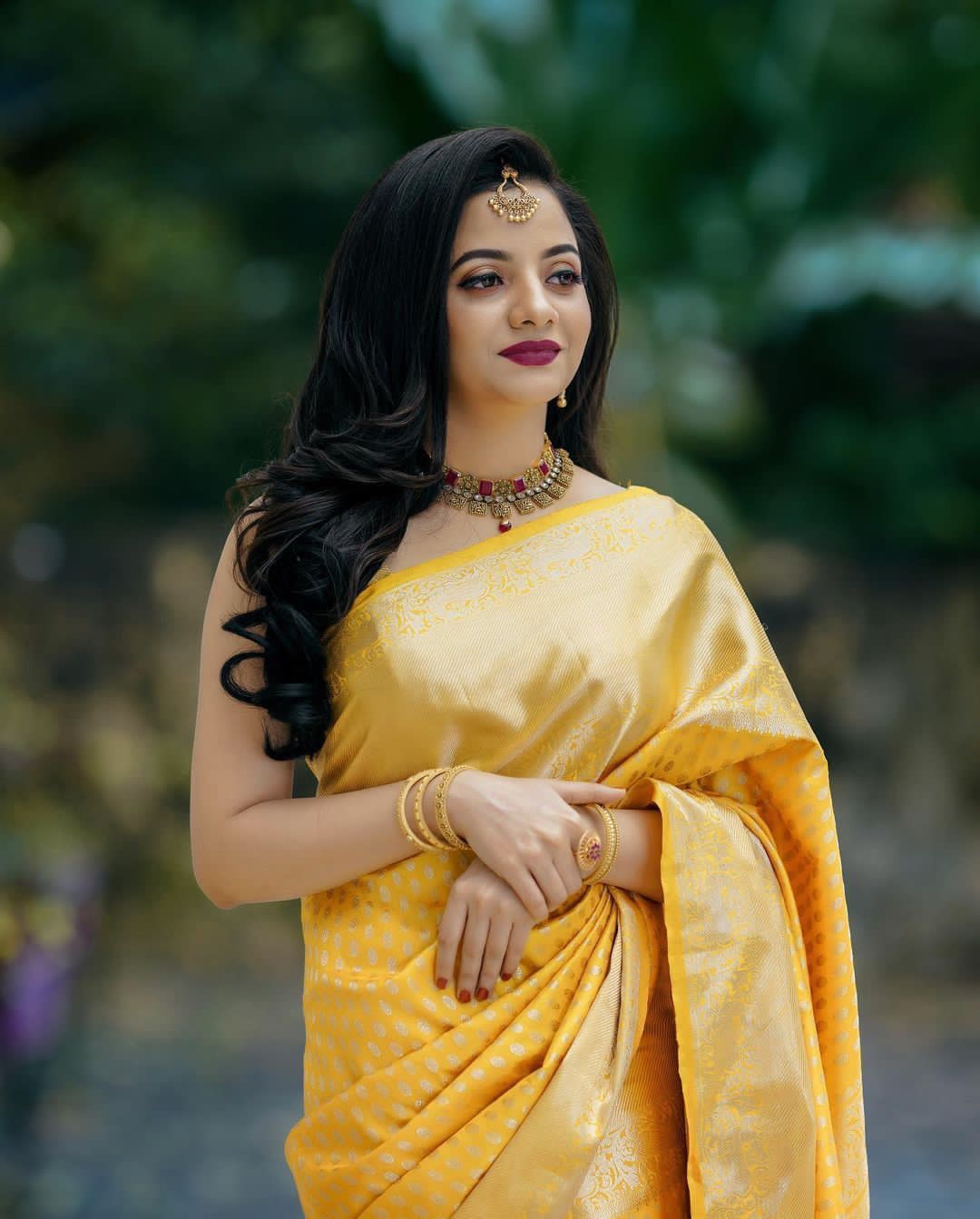 Radiant Yellow Soft Banarasi Silk Saree With Sensational Blouse Piece