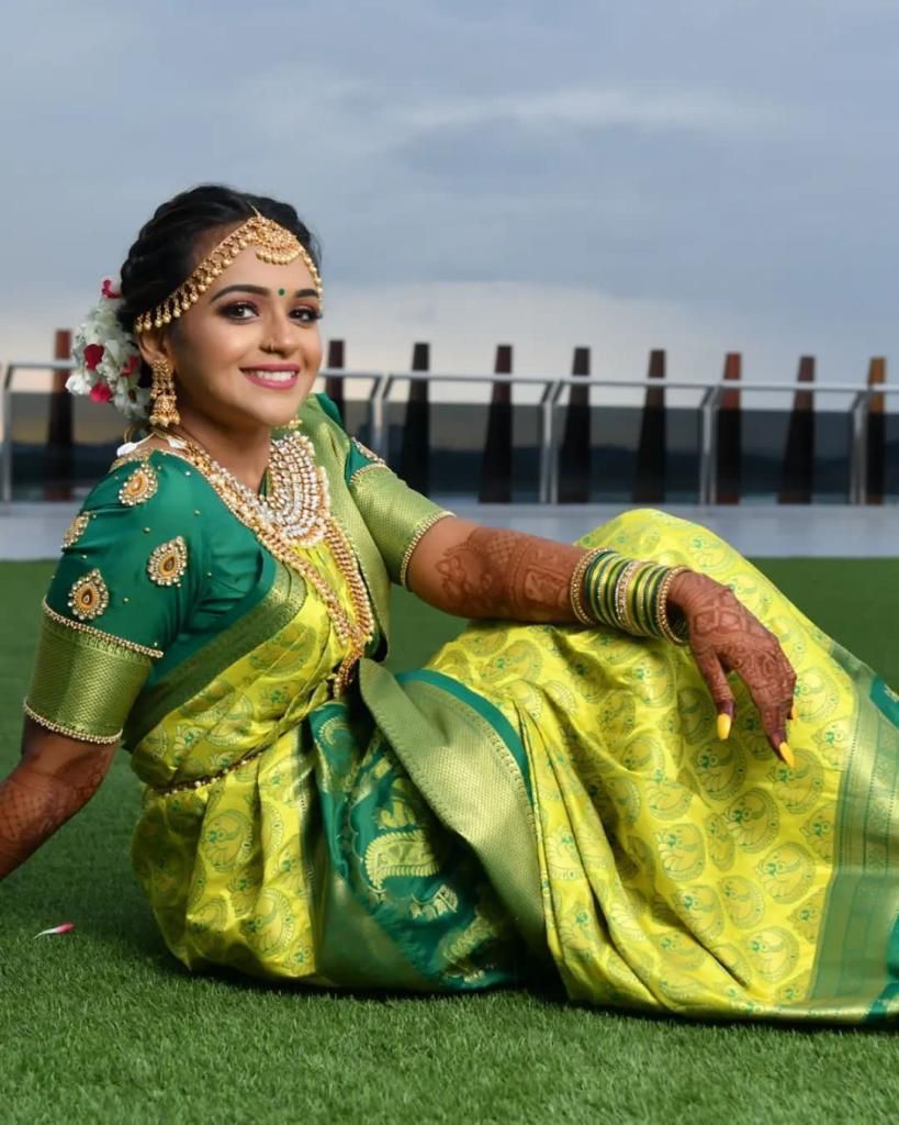 Dalliance Lemon Soft Banarasi Silk Saree With Fairytale Blouse Piece