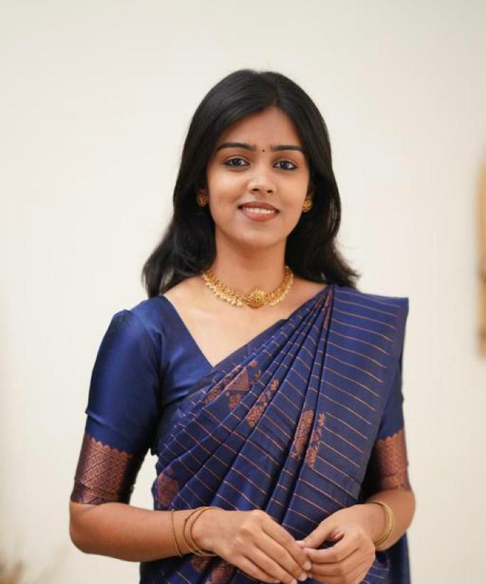 Stylish Navy Blue Soft Silk Saree With Sophisticated Blouse Piece