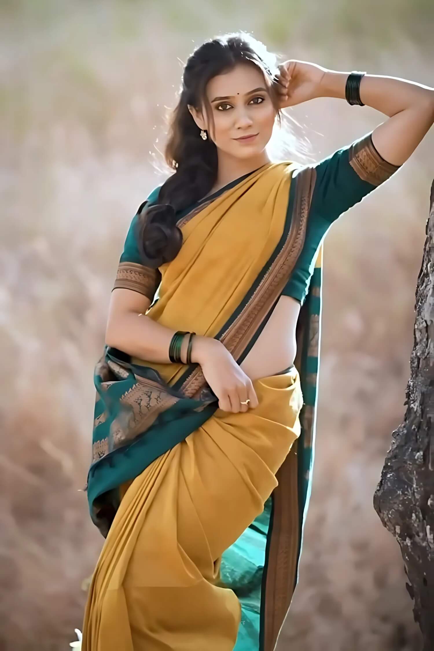 Flamboyant Mustard Soft Silk Saree With Admirable Blouse Piece