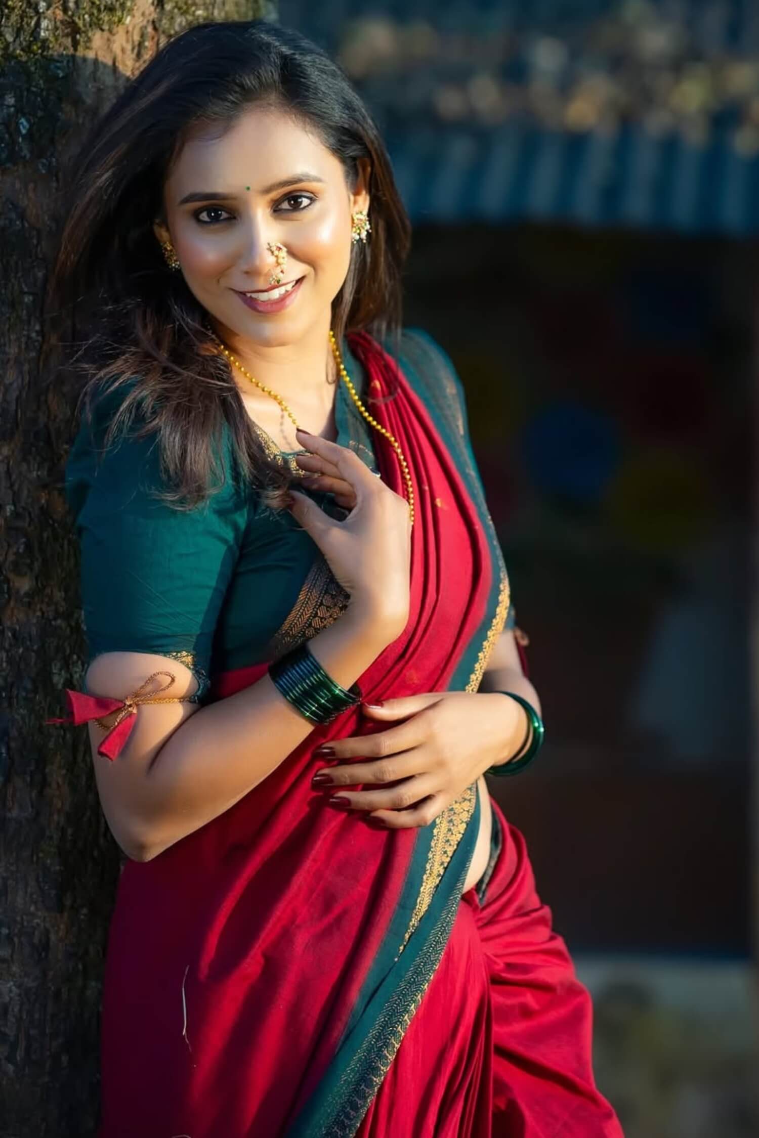 Ethereal Red Soft Silk Saree With Brood Blouse Piece